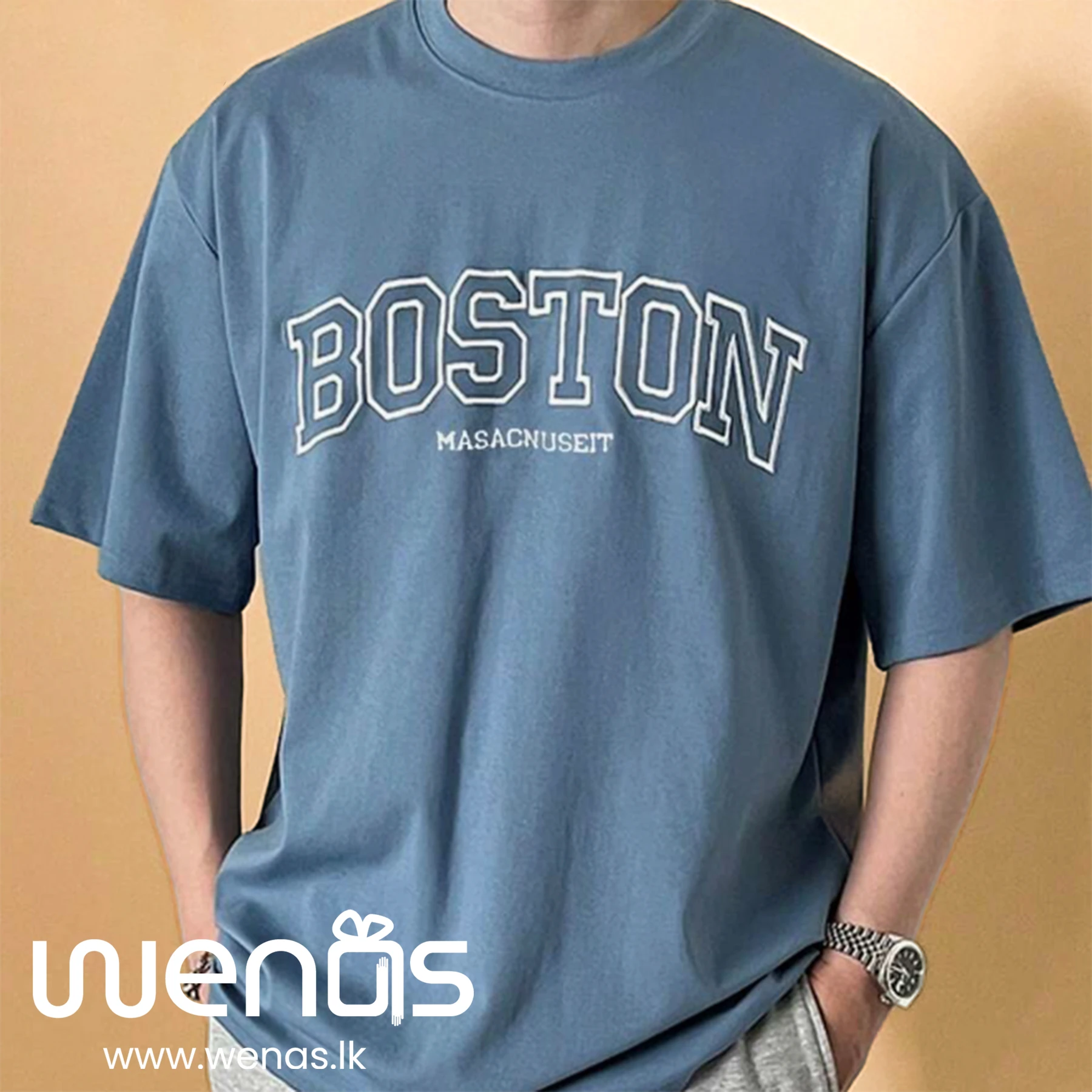 Cotton Letter Graphic Tee