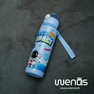 Lets Go Space Water Bottle Blue