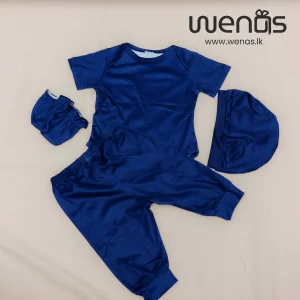 New born babies cute Space and Stripe print short sleeve Romper, Pants, Hat and Gloves outfit